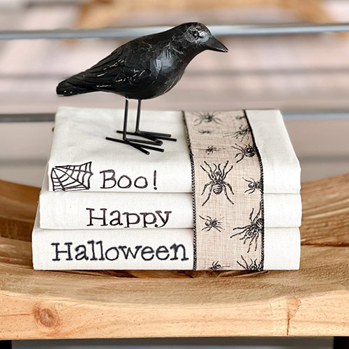 How to create a spooky stack of books