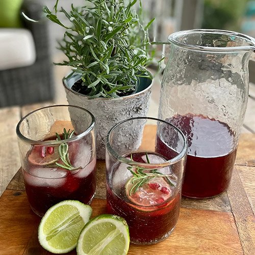 Apple Cider Pomegranate Spritz- The perfect Fall into Winter Cocktail