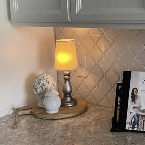 DIY Cordless Lamp Made From Thrift Store Finds