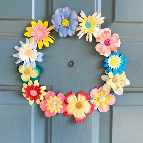 Fresh & Fun Spring Decor: DIY Silk Flower Magnets