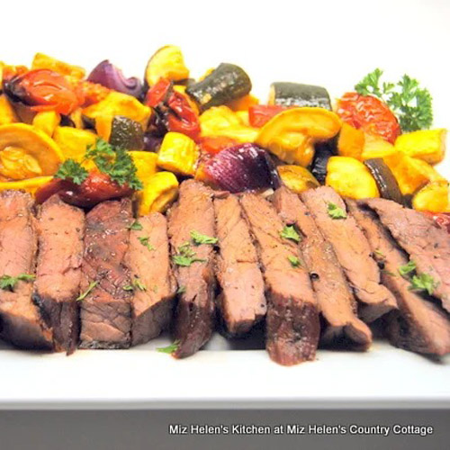 Grilled Lemon Garlic Flank Steak