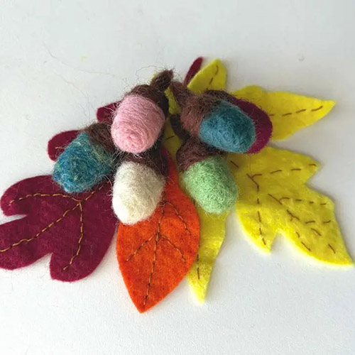 Make ADORABLE Needle Felted Acorns