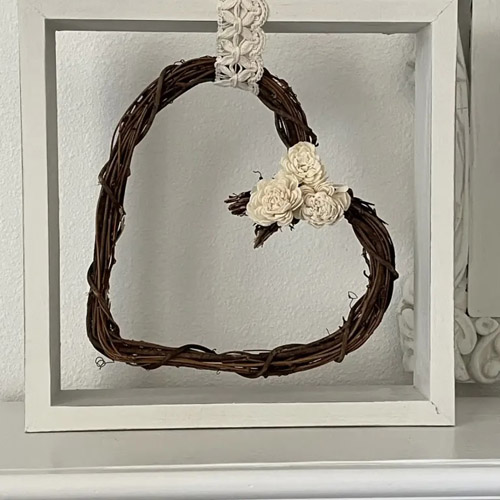 Simplistic Grapevine Heart Wreath DIY